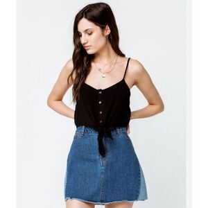 Good Luck Gem tie front crop tank size S‎
